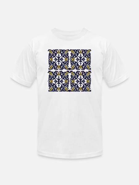 Four piece ornament - Unisex Jersey T-Shirt by Bella + Canvas - white