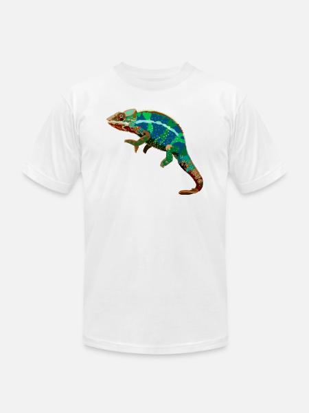 Chameleon - Unisex Jersey T-Shirt by Bella + Canvas - white
