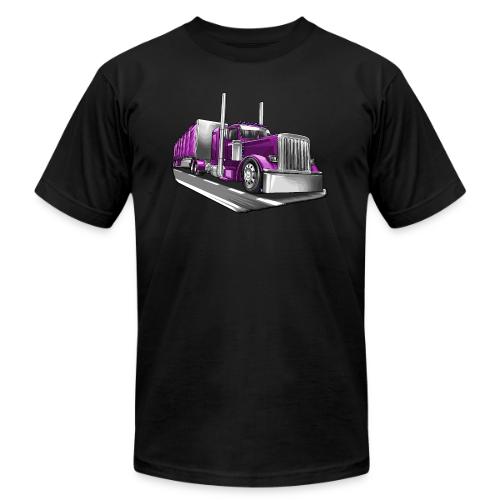 Tracktor Trailer Semi Truck Big Rig - Unisex Jersey T-Shirt by Bella + Canvas