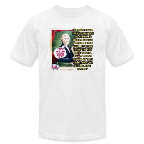 Thomas Jefferson Design - Unisex Jersey T-Shirt by Bella + Canvas