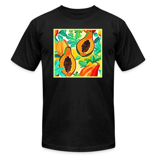 Tropical Papaya Pop Art - Unisex Jersey T-Shirt by Bella + Canvas