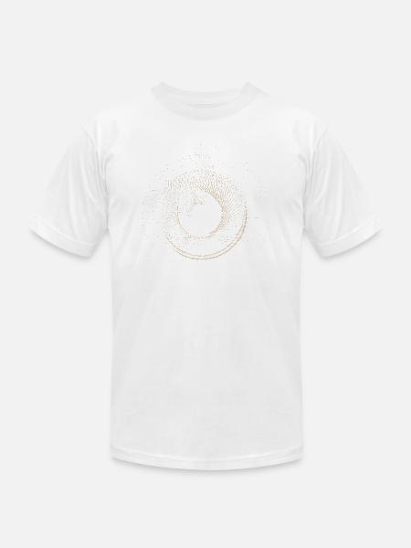 Abstract Dot Design - Unisex Jersey T-Shirt by Bella + Canvas - white