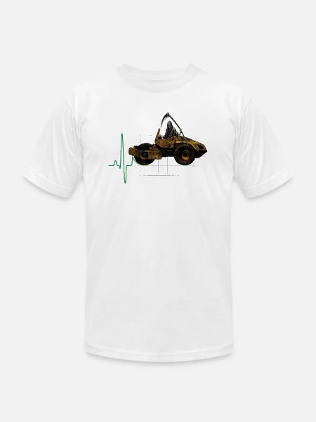 The Grim Roller - Unisex Jersey T-Shirt by Bella + Canvas - white