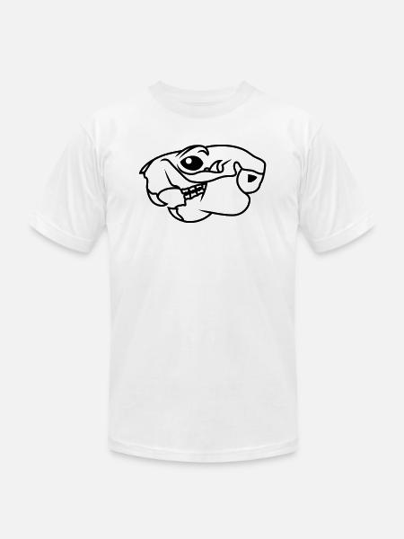 squirrel skull - Unisex Jersey T-Shirt by Bella + Canvas - white