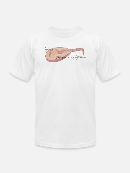 Toss A Coin - Unisex Jersey T-Shirt by Bella + Canvas - white