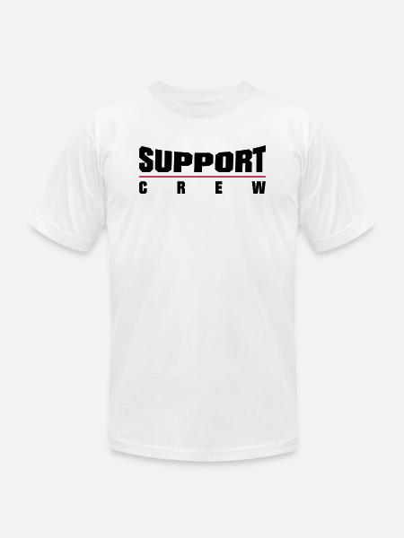 Support Crew - Unisex Jersey T-Shirt by Bella + Canvas - white