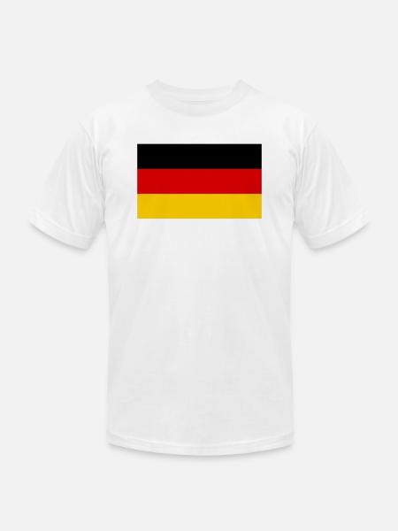 flag germany - Unisex Jersey T-Shirt by Bella + Canvas - white