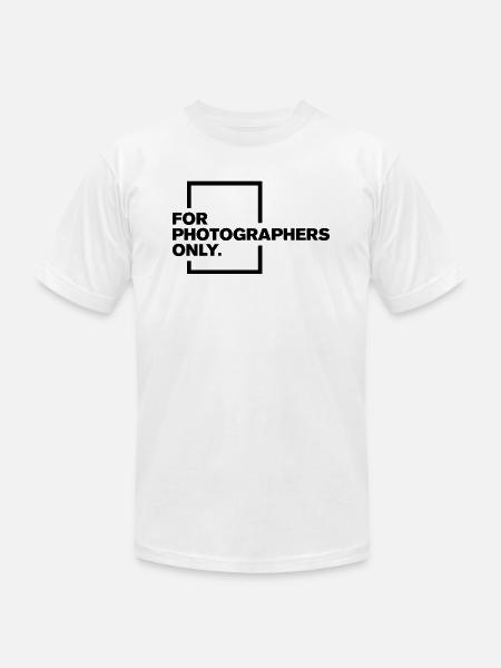 Photapher icon Logo - Unisex Jersey T-Shirt by Bella + Canvas - white