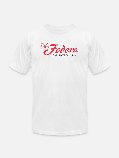 fodera_bass_guitar_logo_black - Unisex Jersey T-Shirt by Bella + Canvas - white