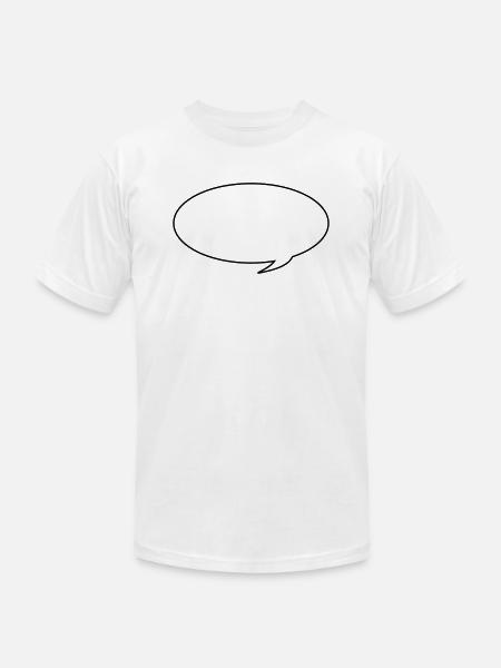 Speech bubble - Unisex Jersey T-Shirt by Bella + Canvas - white