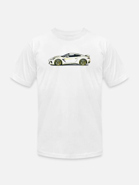 Starburst Velocity Racer - Unisex Jersey T-Shirt by Bella + Canvas - white
