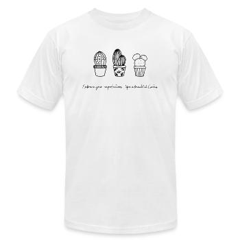 Cactus - Beautiful Cactus - Cactus Lovers- saying - Unisex Jersey T-Shirt by Bella + Canvas - white - Front - Jose (178cm)