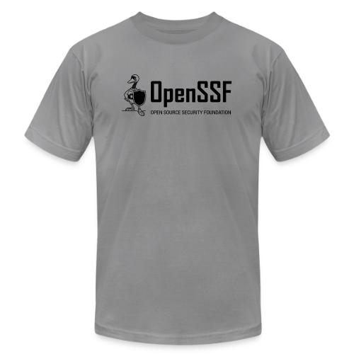 OpenSSF wide black and white logo - Unisex Jersey T-Shirt by Bella + Canvas