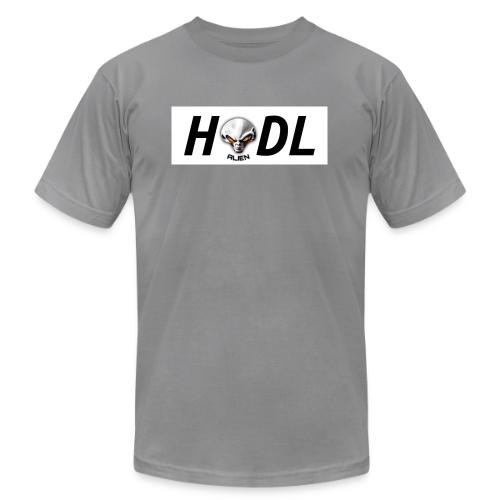 HODL Pulse Chain Alien white word - Unisex Jersey T-Shirt by Bella + Canvas