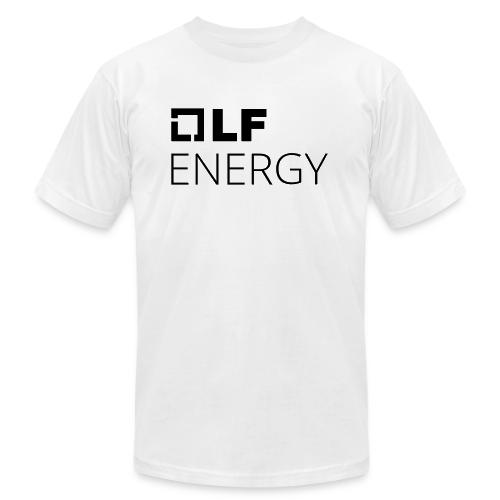 LF Energy White Logo Stacked - Unisex Jersey T-Shirt by Bella + Canvas
