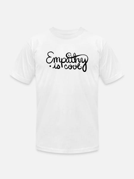 Empathy Is Cool - Unisex Jersey T-Shirt by Bella + Canvas - white
