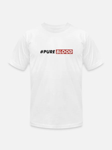 Pure Bloods - Unisex Jersey T-Shirt by Bella + Canvas - white