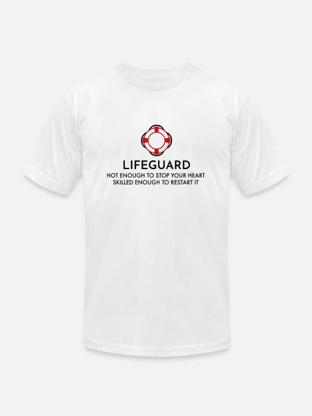 lifeguard - Unisex Jersey T-Shirt by Bella + Canvas - white