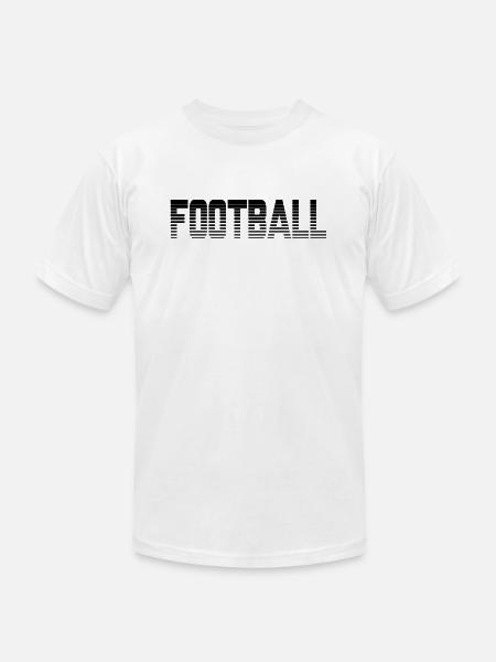 Football - Unisex Jersey T-Shirt by Bella + Canvas - white