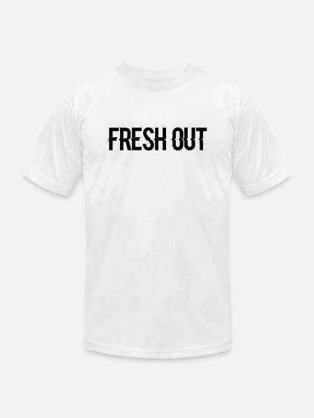 fresh out - Unisex Jersey T-Shirt by Bella + Canvas - white