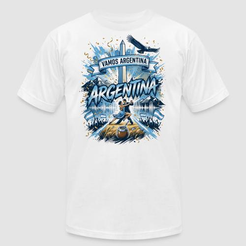 Argentina Football Fan Graphic T-Shirt - Unisex Jersey T-Shirt by Bella + Canvas