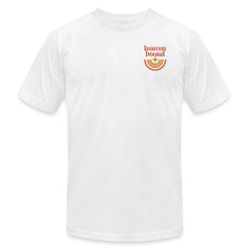 Heaven Bound - Unisex Jersey T-Shirt by Bella + Canvas - white - Front - Jose (178cm)