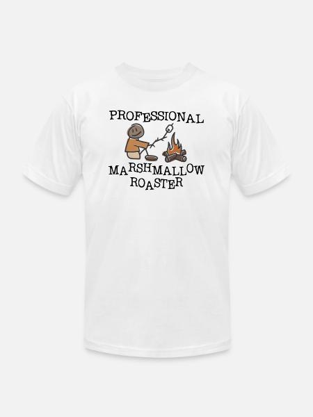 Professional Marshmallow Roaster - Unisex Jersey T-Shirt by Bella + Canvas - white