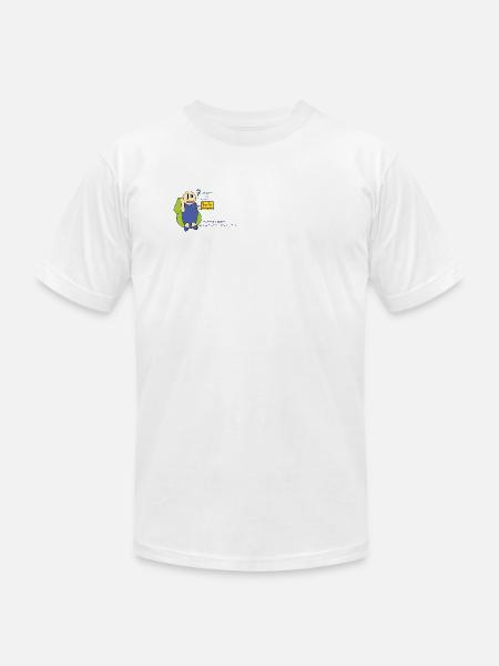 Help or Content? - Unisex Jersey T-Shirt by Bella + Canvas - white