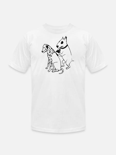 DALMATIAN DOG, TATTOO - Unisex Jersey T-Shirt by Bella + Canvas - white