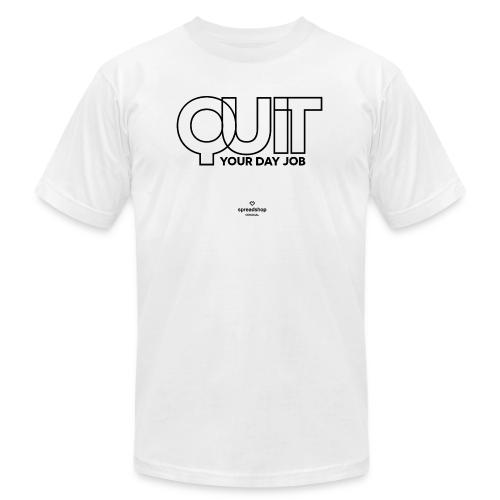 Quit in black - Unisex Jersey T-Shirt by Bella + Canvas