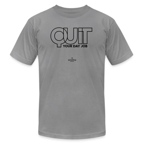 Quit in black - Unisex Jersey T-Shirt by Bella + Canvas