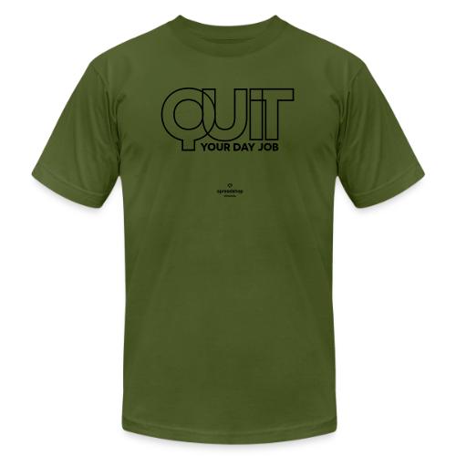 Quit in black - Unisex Jersey T-Shirt by Bella + Canvas