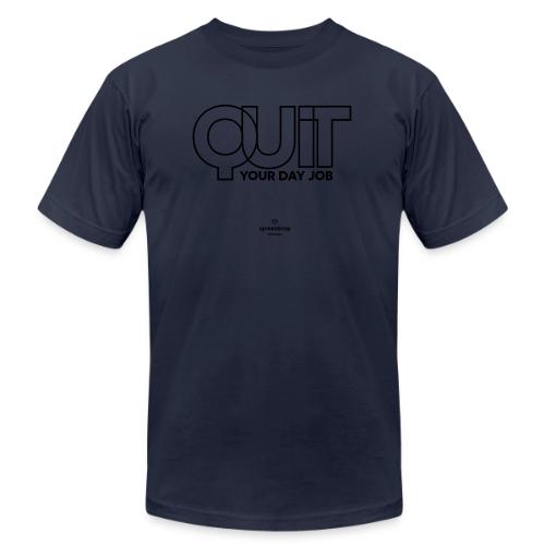 Quit in black - Unisex Jersey T-Shirt by Bella + Canvas