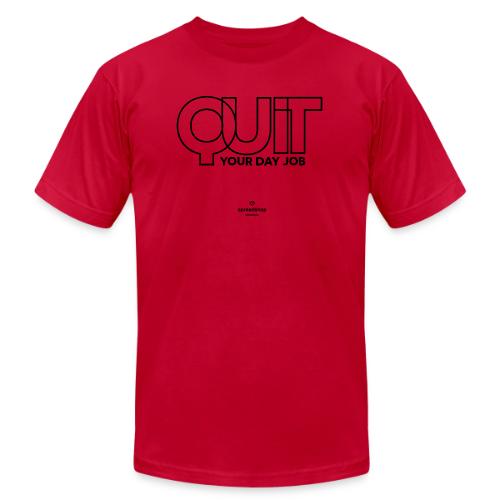 Quit in black - Unisex Jersey T-Shirt by Bella + Canvas