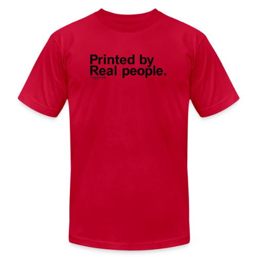 Printed in black - Unisex Jersey T-Shirt by Bella + Canvas