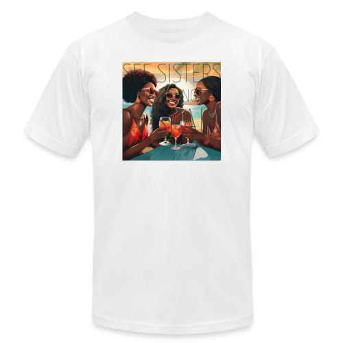 Mrs. S' GGG Retreat_Sisters Sipping Sangrias - Unisex Jersey T-Shirt by Bella + Canvas