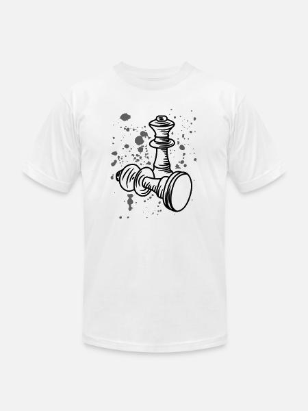 Chess Piece - Unisex Jersey T-Shirt by Bella + Canvas - white