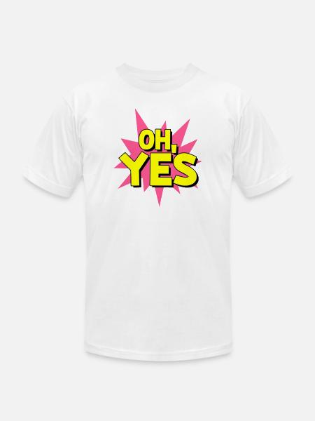 OHYES trending - Unisex Jersey T-Shirt by Bella + Canvas - white