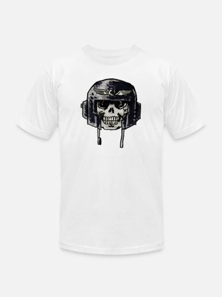 Guard Skull - Unisex Jersey T-Shirt by Bella + Canvas - white