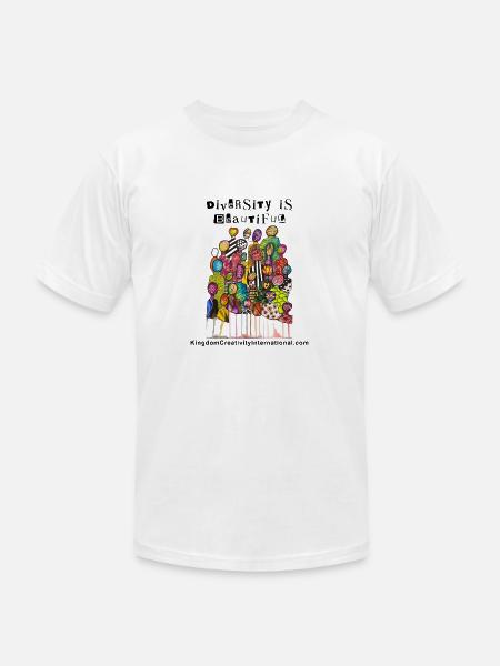 Diversity is Beautiful - Unisex Jersey T-Shirt by Bella + Canvas - white