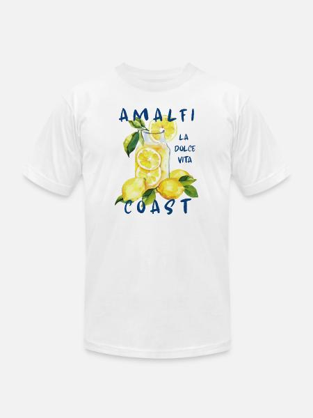 Amalfi Coast Italy - la Dolce Vita - Unisex Jersey T-Shirt by Bella + Canvas - white
