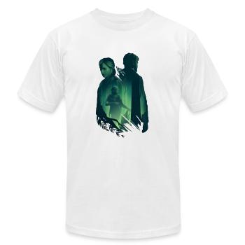 The Last Of Us - Unisex Jersey T-Shirt by Bella + Canvas - white - Front - Jose (178cm)
