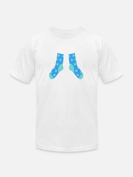 Socks - Unisex Jersey T-Shirt by Bella + Canvas - white