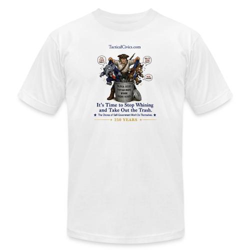 Fav Patriot Taking Out Trash-Printed Front & Back - Unisex Jersey T-Shirt by Bella + Canvas