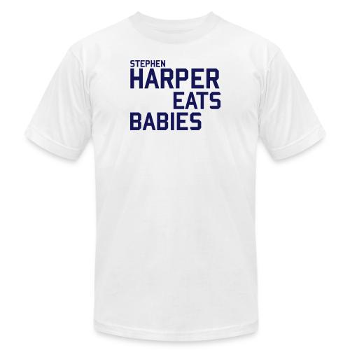 Stephen Harper Eats Babies - Unisex Jersey T-Shirt by Bella + Canvas