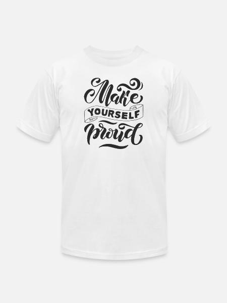 Make Yourself - Unisex Jersey T-Shirt by Bella + Canvas - white