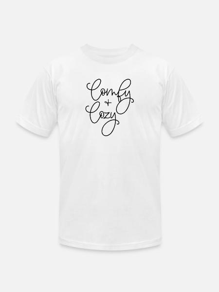 comfy and cozy - Unisex Jersey T-Shirt by Bella + Canvas - white