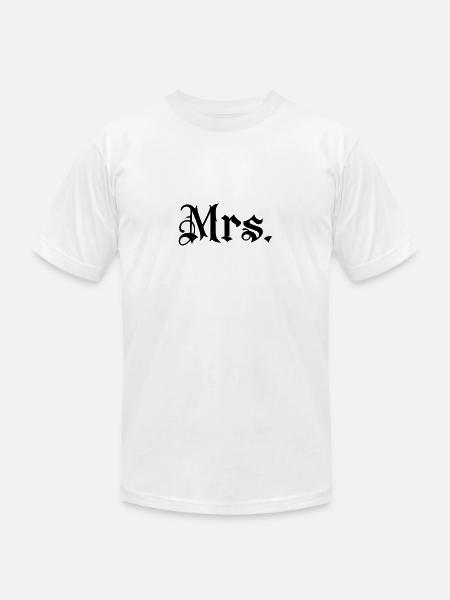 Gladditudes Mrs tattoo style - Unisex Jersey T-Shirt by Bella + Canvas - white