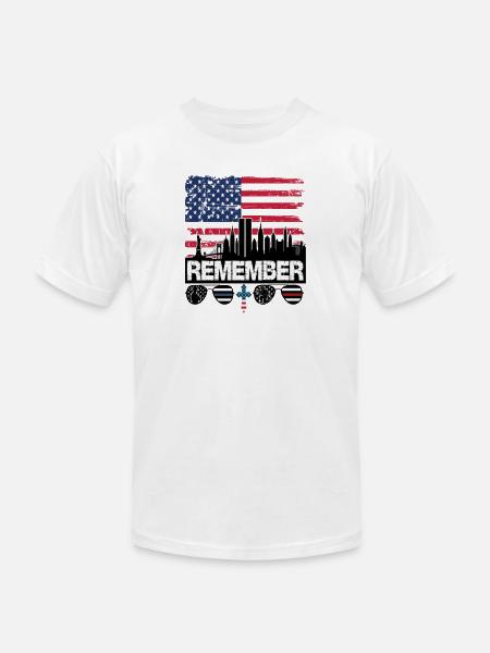911 Anniversary - Unisex Jersey T-Shirt by Bella + Canvas - white