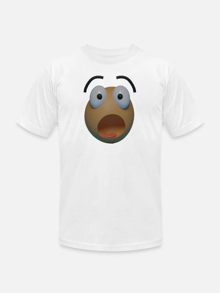 Surprised face - Unisex Jersey T-Shirt by Bella + Canvas - white